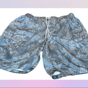 The Foundry Supply Co. Cargo Swim Shorts, Men Size 2XL, Color Red and White, New